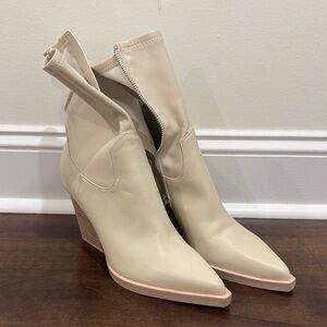 Dolce Vita Beige Heeled Boots